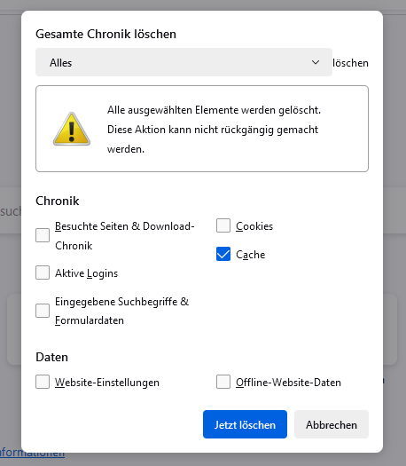 Firefox Browserdaten Löschen 3