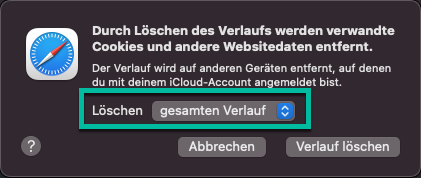 Safari Browserdaten Löschen 2