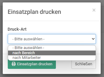 Einsatzplan Drucken